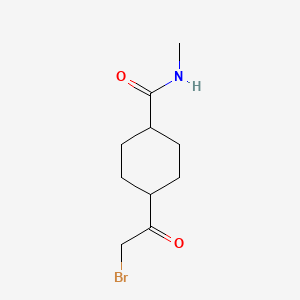 4-(2-bromoacetyl)-N-methylcyclohexane-1-carboxamide