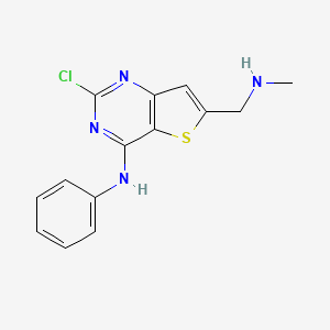 2-chloro-6-(methylaminomethyl)-N-phenylthieno[3,2-d]pyrimidin-4-amine