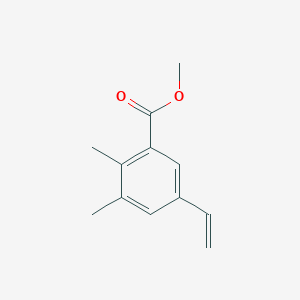 molecular formula C12H14O2 B13868810 Methyl 2,3-dimethyl-5-vinylbenzoate 