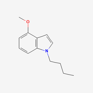 molecular formula C13H17NO B13868837 1-Butyl-4-methoxy-1H-indole 