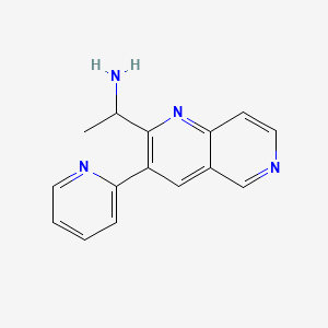 1-(3-(Pyridin-2-yl)-1,6-naphthyridin-2-yl)ethanamine