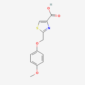 2-[(4-Methoxyphenoxy)methyl]-1,3-thiazole-4-carboxylic acid