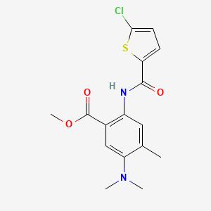 Methyl 2-{[(5-chloro-2-thienyl)carbonyl]amino}-5-(dimethylamino)-4-methylbenzoate