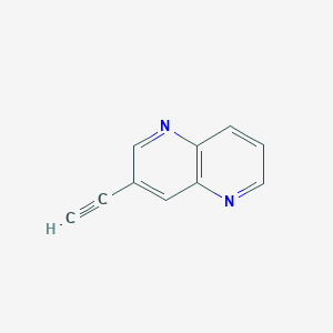 molecular formula C10H6N2 B13868957 3-Ethynyl-1,5-naphthyridine 