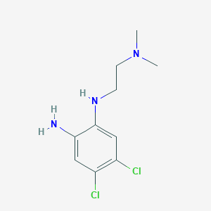 molecular formula C10H15Cl2N3 B13868970 4,5-dichloro-2-N-[2-(dimethylamino)ethyl]benzene-1,2-diamine 