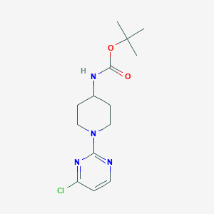 molecular formula C14H21ClN4O2 B1386901 tert-Butyl (1-(4-chloropyrimidin-2-yl)piperidin-4-yl)carbamate CAS No. 596817-47-9