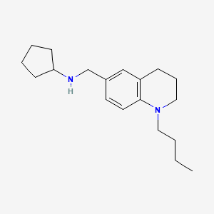 molecular formula C19H30N2 B1386903 N-[(1-Butyl-1,2,3,4-tetrahydroquinolin-6-yl)methyl]cyclopentanamine CAS No. 1171669-25-2
