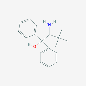 molecular formula C18H23NO B13869039 2-Amino-3,3-dimethyl-1,1-diphenylbutan-1-ol 