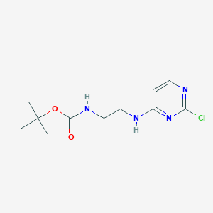 molecular formula C11H17ClN4O2 B1386904 tert-Butyl {2-[(2-chloropyrimidin-4-yl)amino]ethyl}carbamate CAS No. 849751-45-7