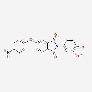 molecular formula C21H14N2O5 B1386905 5-(4-Aminophenoxy)-2-(1,3-benzodioxol-5-yl)-1H-isoindole-1,3(2H)-dione CAS No. 1172349-47-1