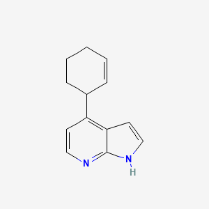 molecular formula C13H14N2 B13869080 4-cyclohex-2-en-1-yl-1H-pyrrolo[2,3-b]pyridine 