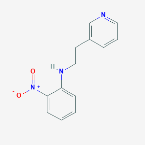 molecular formula C13H13N3O2 B13869099 2-nitro-N-[2-(3-pyridinyl)ethyl]aniline 