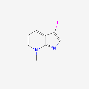 molecular formula C8H7IN2 B13869110 3-Iodo-7-methylpyrrolo[2,3-b]pyridine 