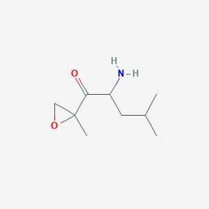 2-Amino-4-methyl-1-(2-methyloxiran-2-yl)pentan-1-one