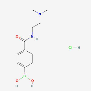 molecular formula C11H18BClN2O3 B1386914 (4-((2-(Dimethylamino)ethyl)carbamoyl)phenyl)boronic acid hydrochloride CAS No. 850568-22-8