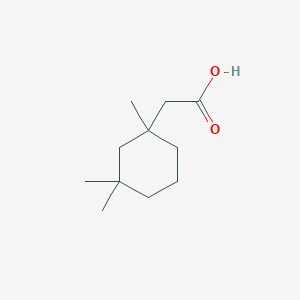 molecular formula C11H20O2 B13869143 2-(1,3,3-Trimethylcyclohexyl)acetic acid 