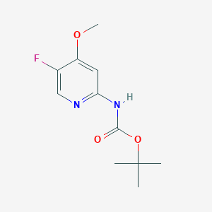 molecular formula C11H15FN2O3 B13869177 tert-butyl N-(5-fluoro-4-methoxypyridin-2-yl)carbamate 