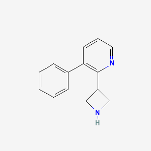 molecular formula C14H14N2 B13869210 2-(Azetidin-3-yl)-3-phenylpyridine 