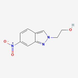 molecular formula C9H9N3O3 B13869219 2-(6-Nitroindazol-2-yl)ethanol 