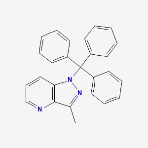 molecular formula C26H21N3 B13869227 1h-Pyrazolo[4,3-b]pyridine,3-methyl-1-(triphenylmethyl)- 