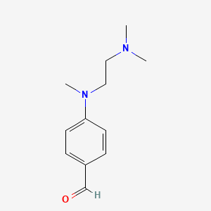 molecular formula C12H18N2O B13869230 4-{[2-(Dimethylamino)ethyl](methyl)amino}benzaldehyde CAS No. 28031-47-2