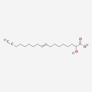 molecular formula C18H30O3 B13869260 2-Hydroxyoctadec-9-en-17-ynoic acid 