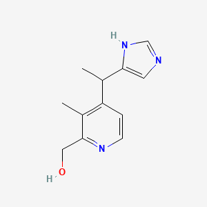 [4-[1-(1H-imidazol-5-yl)ethyl]-3-methylpyridin-2-yl]methanol