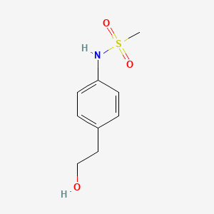 molecular formula C9H13NO3S B13869266 N-[4-(2-hydroxyethyl)phenyl]methanesulfonamide 