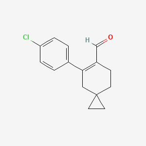 7-(4-Chlorophenyl)spiro[2.5]oct-6-ene-6-carbaldehyde