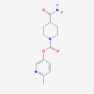 (6-Methylpyridin-3-yl) 4-carbamoylpiperidine-1-carboxylate