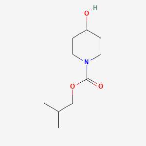 molecular formula C10H19NO3 B13869321 2-Methylpropyl 4-hydroxypiperidine-1-carboxylate 