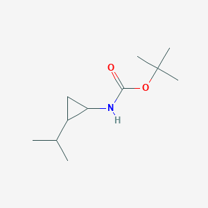 molecular formula C11H21NO2 B13869355 tert-butyl N-(2-propan-2-ylcyclopropyl)carbamate 