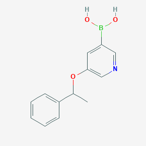 (5-(1-Phenylethoxy)pyridin-3-yl)boronic acid