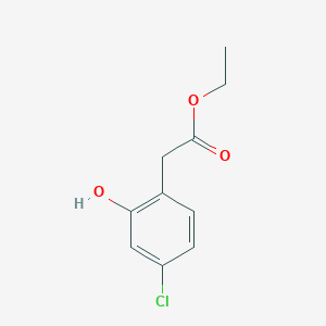 molecular formula C10H11ClO3 B13869408 Ethyl 2-(4-chloro-2-hydroxyphenyl)acetate CAS No. 1261826-30-5