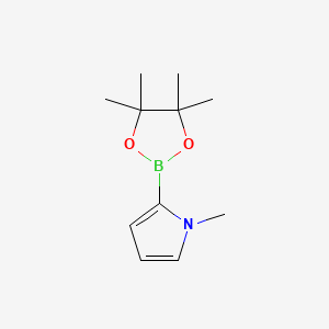 molecular formula C11H18BNO2 B1386942 1-甲基-2-(4,4,5,5-四甲基-1,3,2-二氧杂硼环己烷-2-基)-1H-吡咯 CAS No. 850567-47-4