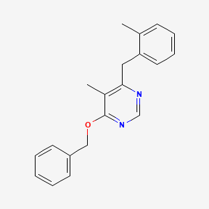 4-(Benzyloxy)-5-methyl-6-(2-methylbenzyl)pyrimidine