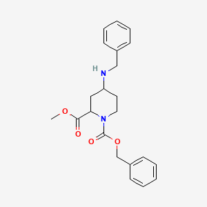 1-O-benzyl 2-O-methyl 4-(benzylamino)piperidine-1,2-dicarboxylate