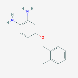 4-[(2-Methylphenyl)methoxy]benzene-1,2-diamine