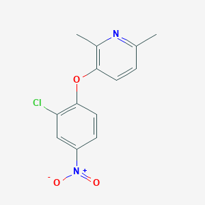 3-(2-Chloro-4-nitrophenoxy)-2,6-dimethylpyridine