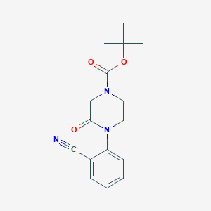 Tert-butyl 4-(2-cyanophenyl)-3-oxopiperazine-1-carboxylate