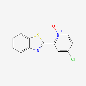 2-(4-Chloro-1-oxidopyridin-1-ium-2-yl)-1,3-benzothiazole