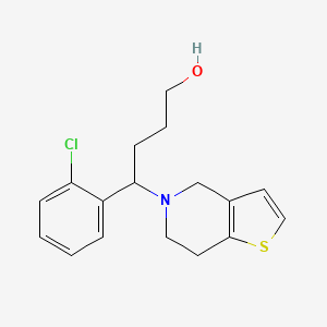 4-(2-chlorophenyl)-4-(6,7-dihydro-4H-thieno[3,2-c]pyridin-5-yl)butan-1-ol