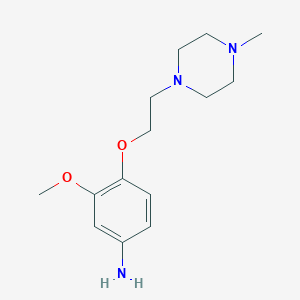 3-Methoxy-4-[2-(4-methylpiperazin-1-yl)ethoxy]aniline