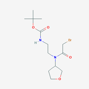 tert-butyl N-[2-[(2-bromoacetyl)-(oxolan-3-yl)amino]ethyl]carbamate