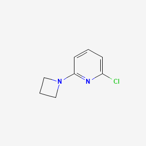 molecular formula C8H9ClN2 B13869609 2-(Azetidin-1-yl)-6-chloropyridine 