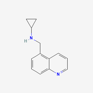 molecular formula C13H14N2 B13869617 N-(quinolin-5-ylmethyl)cyclopropanamine CAS No. 937637-71-3