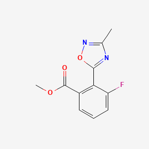 Methyl 3-fluoro-2-(3-methyl-1,2,4-oxadiazol-5-yl)benzoate