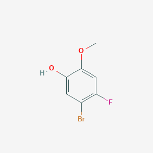 molecular formula C7H6BrFO2 B13869647 5-Bromo-4-fluoro-2-methoxyphenol 