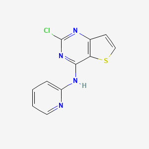 2-chloro-N-pyridin-2-ylthieno[3,2-d]pyrimidin-4-amine