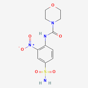 N-(2-nitro-4-sulfamoylphenyl)morpholine-4-carboxamide